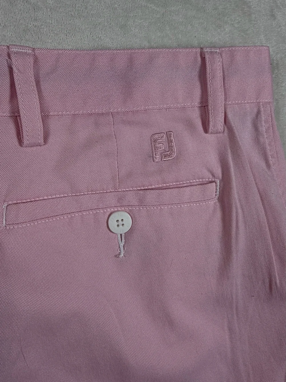 FootJoy 34W FJ Pink Flat Front Men's Chinos Golf Shorts